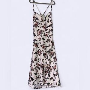 No Boundaries Floral White and Pink Dress